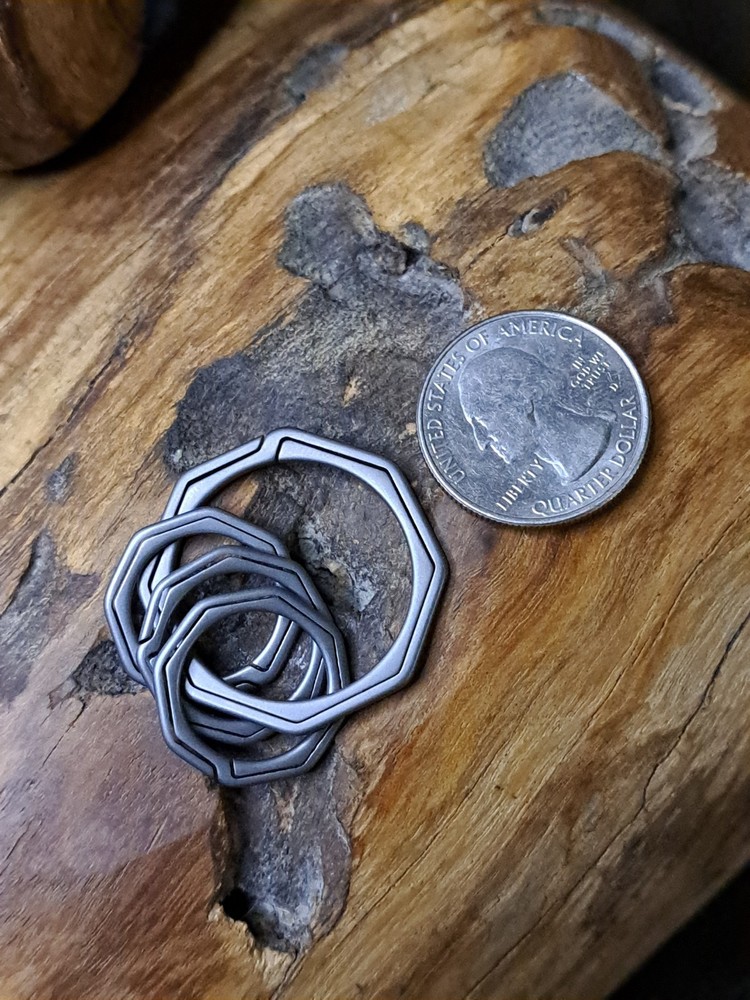 Gentlemen Series Titanium Sidepush Keyring Set