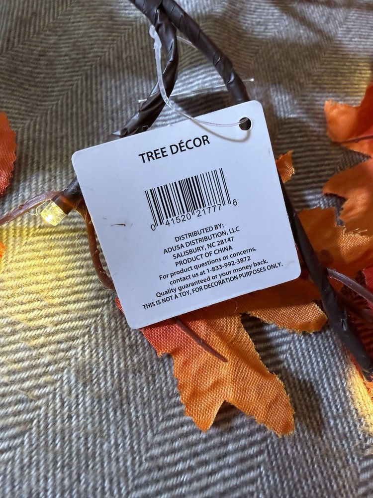 Light Up Autumn / Fall Maple Tree Tabletop Decor, 16"