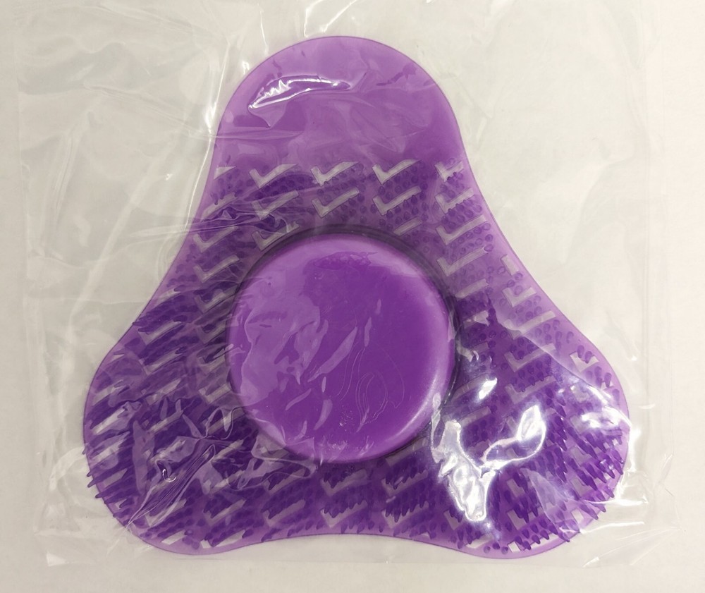 Premium Urinal Screen Deodorizer with Urinal Cakes Purple Lavender Scent -3 Pack
