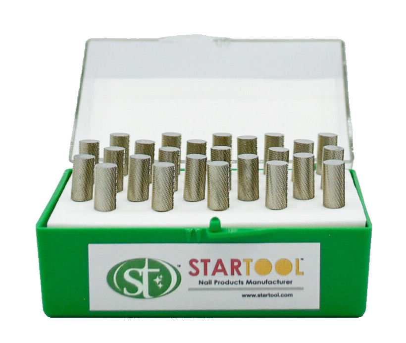 Startool Acrylic Nail Drill 3/32" STXF Extra Fine Silver ( 2 Pieces )