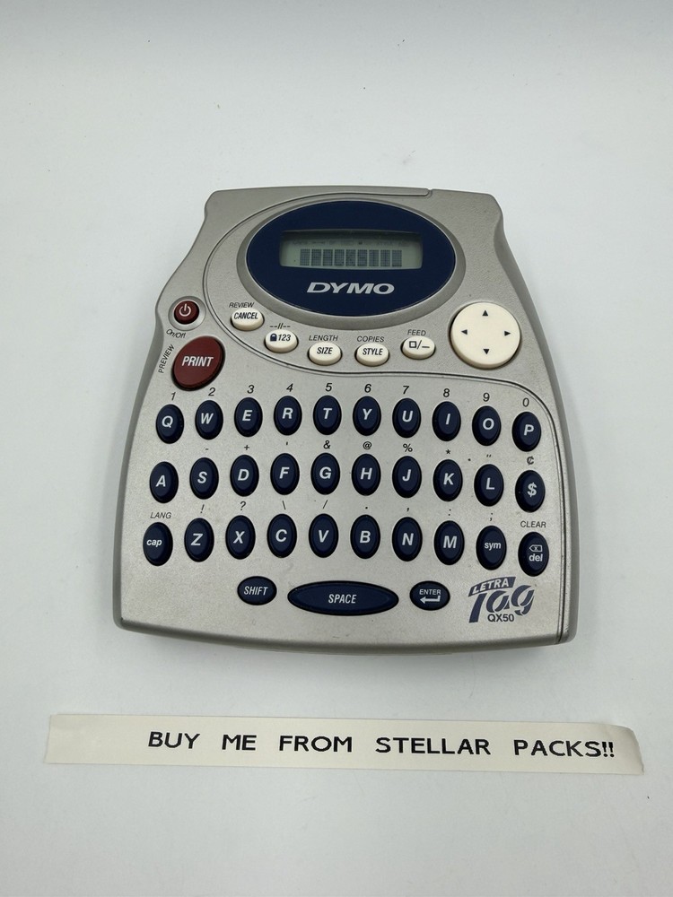 Dymo LetraTag QX50 Label Printer Machine Maker Electronic Working