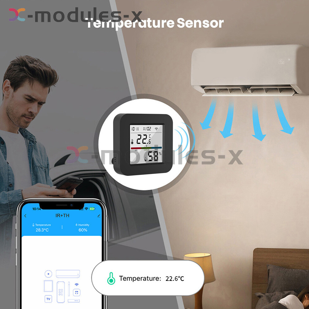 Tuya Smart WIFI Bluetooth Thermo-Hygrometer with IR Remote Controller Function