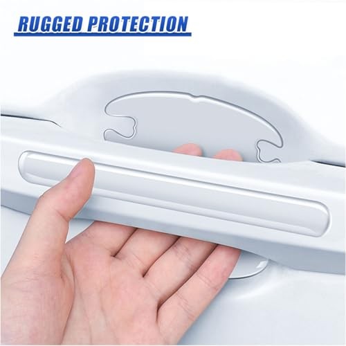 16PCS Car Door Handle Cup Scratch Protector Set - Universal Waterproof Clear