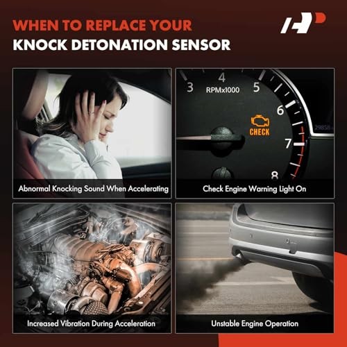 Ignition Knock Detonation Sensor, Compatible with Mini Cooper 2007-2015,