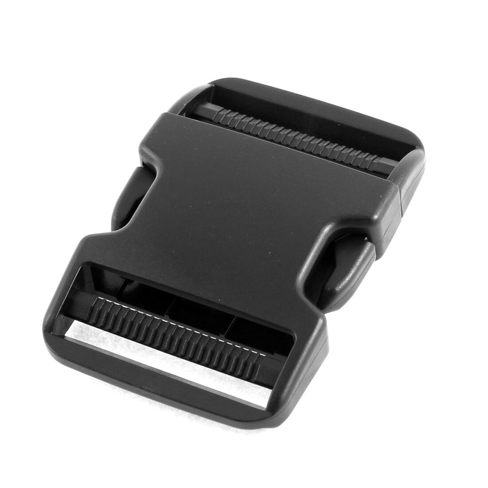 Plastic Clasp Side Release Buckle Black 2 Inches Webbing Strap