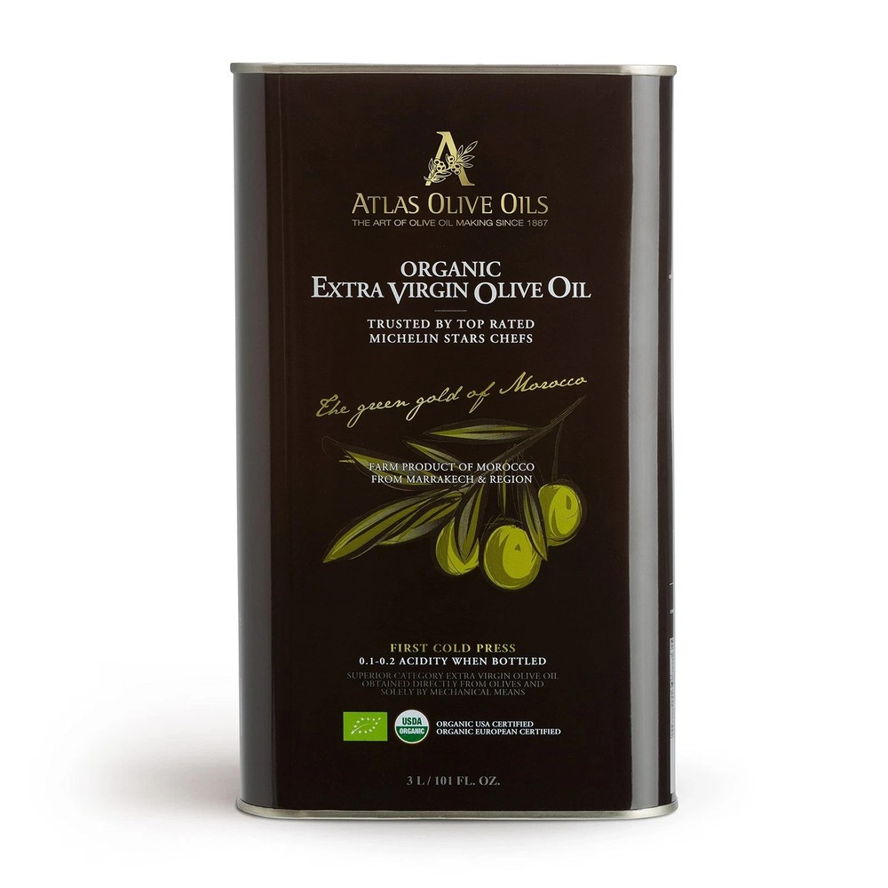 Atlas 3 LT Organic Cold Press Extra Virgin Olive Oil with Polyphenol Rich