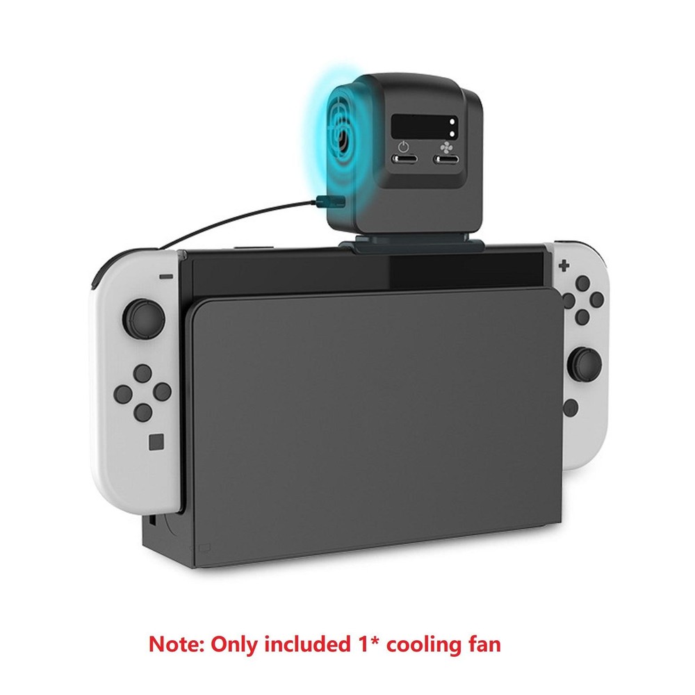Cooling Fan For Switch Console Cooler Radiator Host Base Heatsink +Indicator