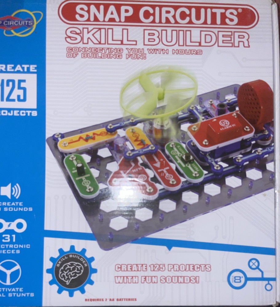 Snap Circuits Skill Builder By Elenco 31 Pieces To Create 125 Projects. SB-125