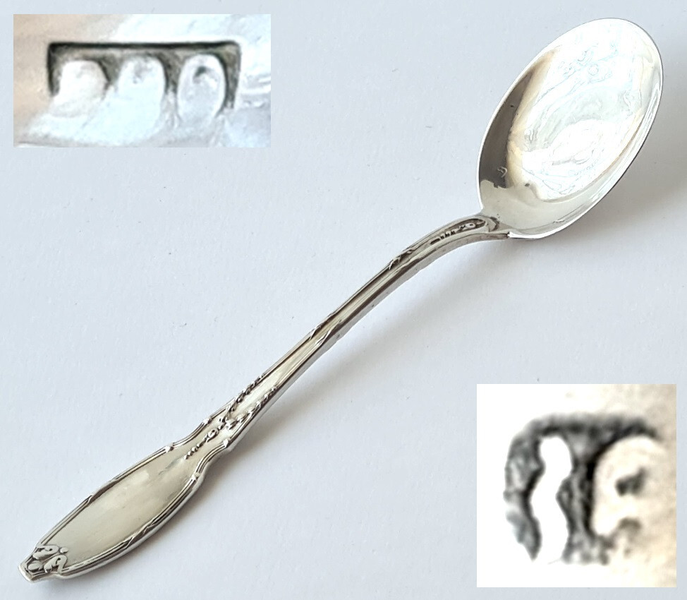 Empire Spoon Ice Spoon Silver Belgium around 1900 A24