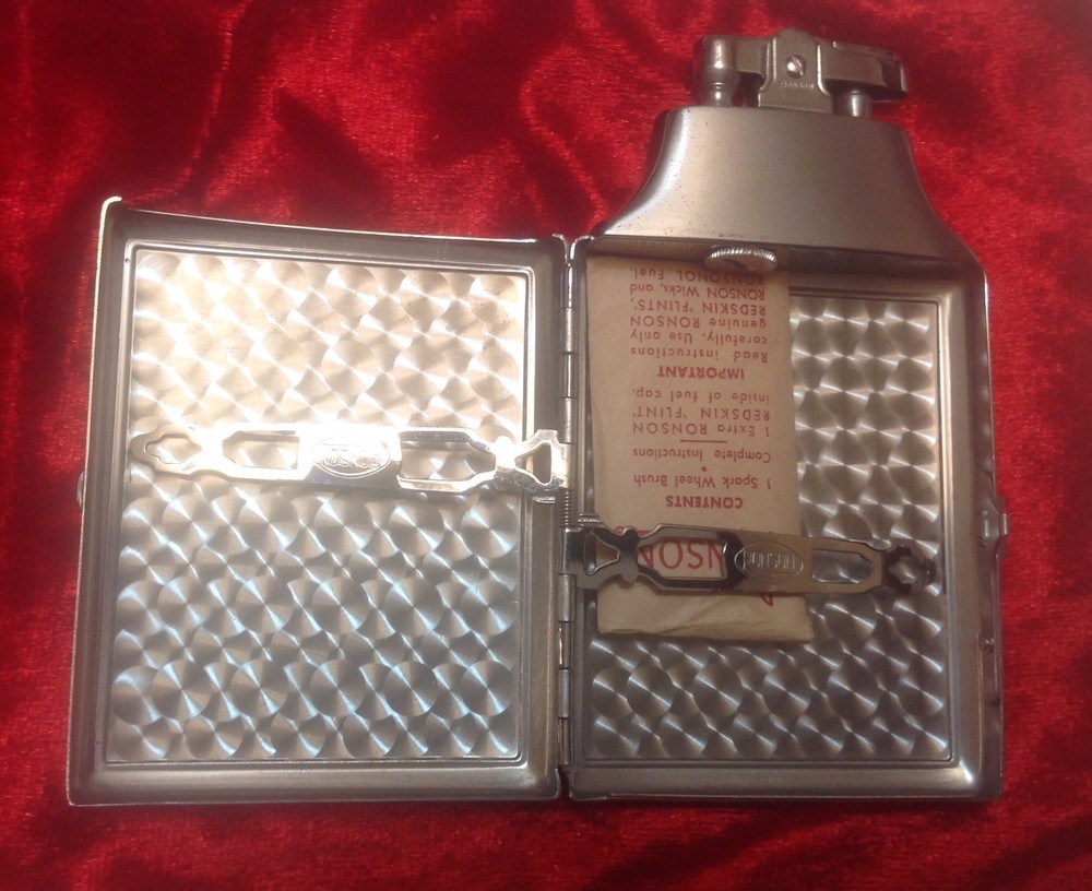 Vintage Art Deco Ronson Mastercase Lighter Cigarette Holder