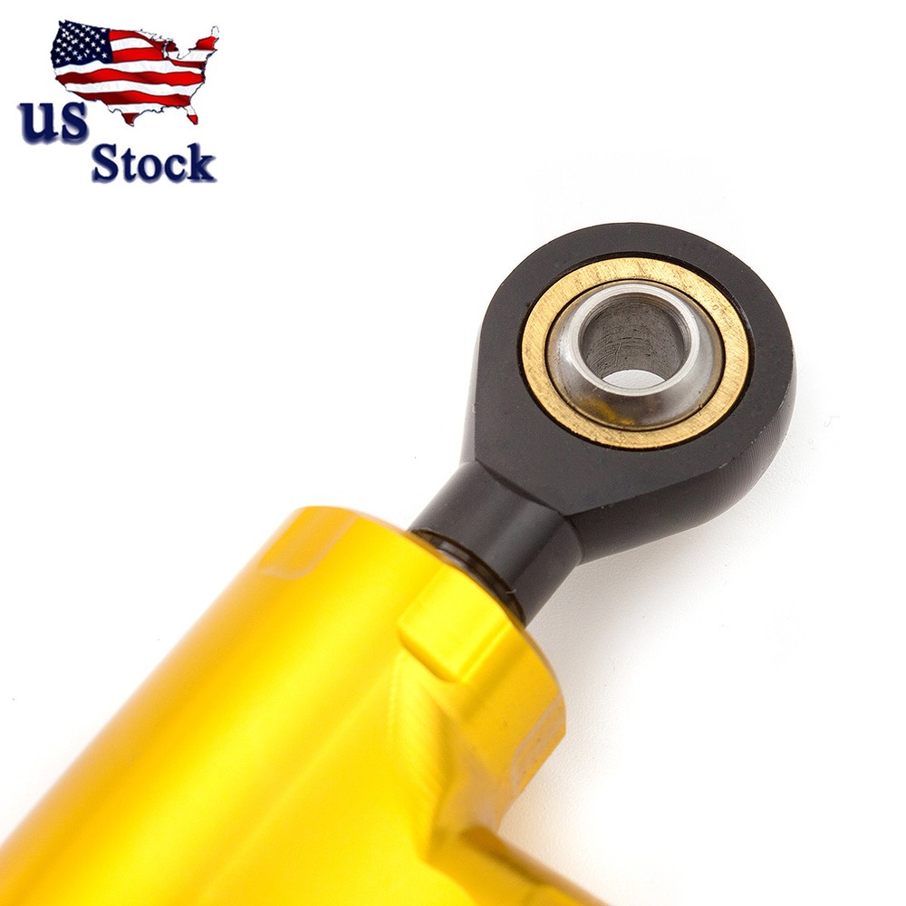 US Gold&Black CNC Adjustable Steering Damper Stabilizer Motorcycle Accessories