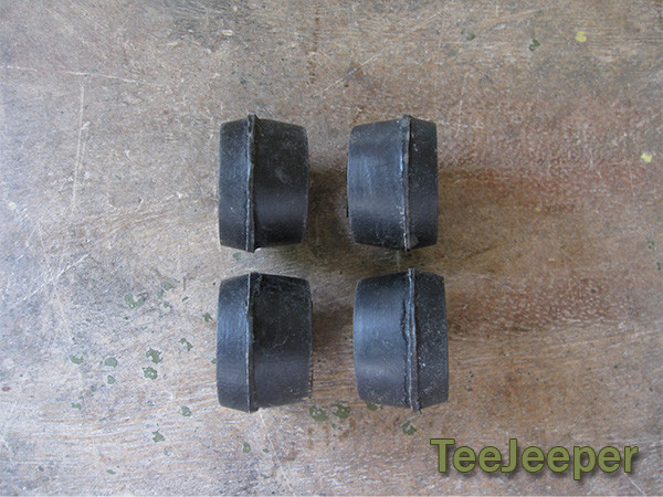 4 x new Bushing Rear Shock Absorber Jeep M151 A1 10950857