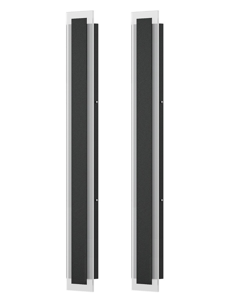 EDISHINE Modern Linear Exterior Wall Sconce 2 Pack,Adjustable Brightness & Color