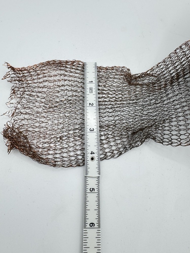 Copper Mesh Roll 4" x 36" Crafting Art Decorating Wreath READ