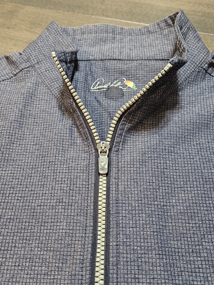 Arnold Palmer Golf Pullover XXL Blue 1/4 Zip Jacket Windbreak