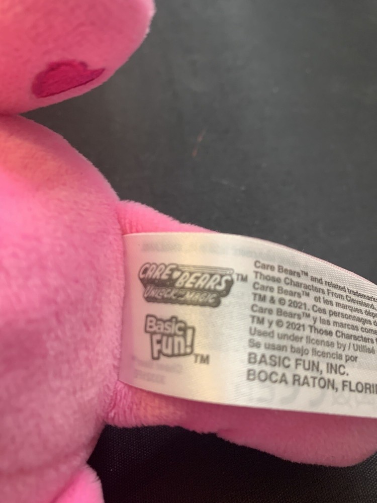 Care Bear 2021 pink cheer Bear 10” inch pink nose basic fun