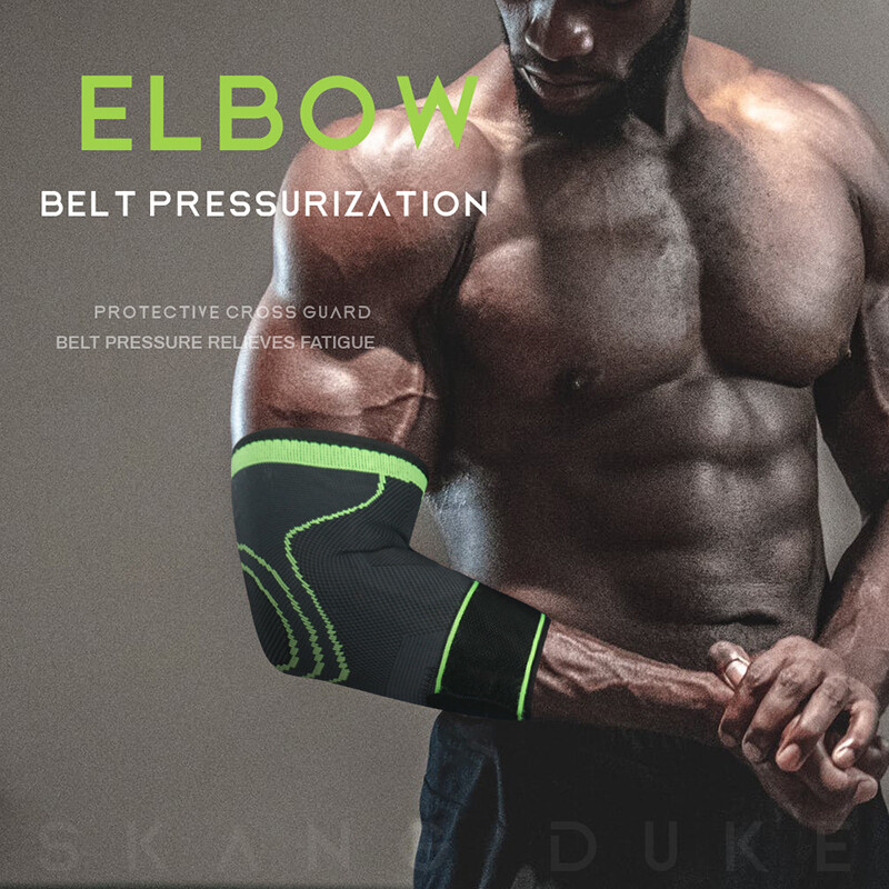 Elbow Brace W/Strap Compression Support Sleeve Arthritis Tendonitis Joint Pain