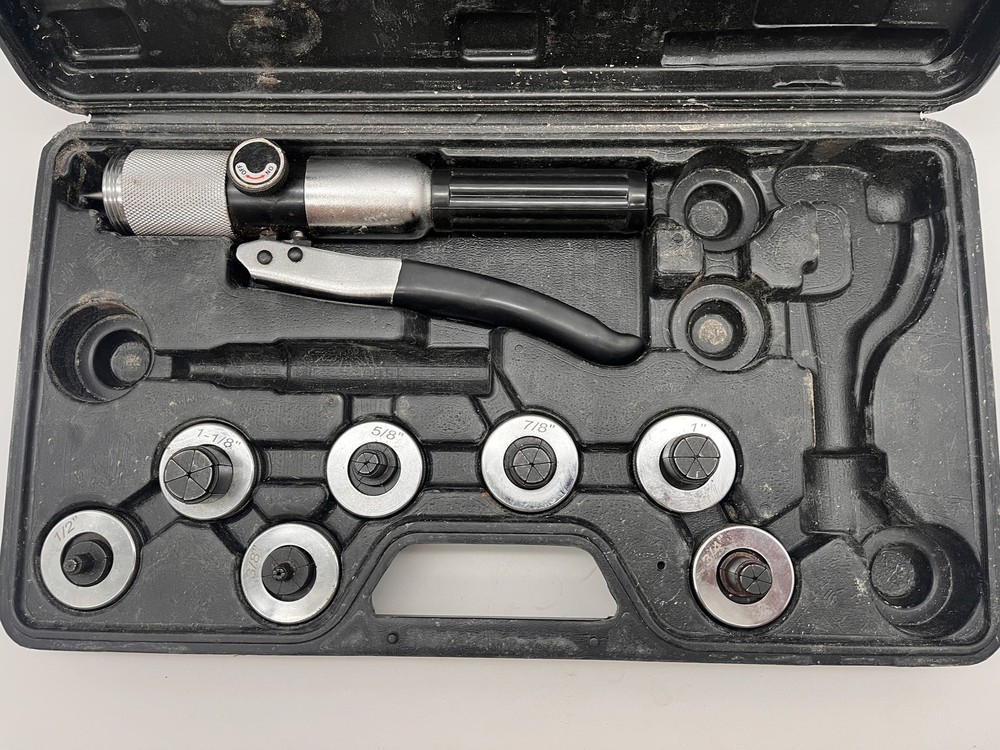 Hydraulic Tube Expanding Tool Kit Refrigeration Tools Multiple Sizes Used