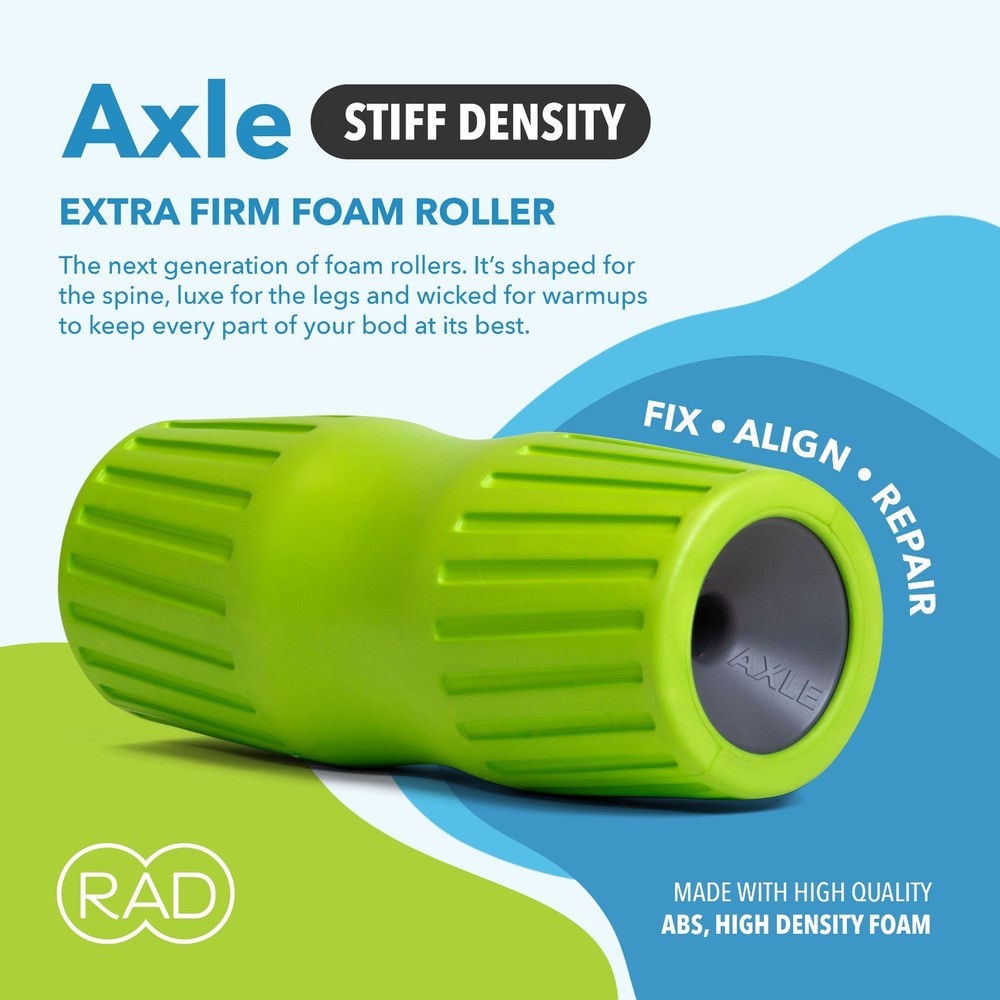 RAD Axle – Extra Firm High-Density Exercise Foam Roller – NEW
