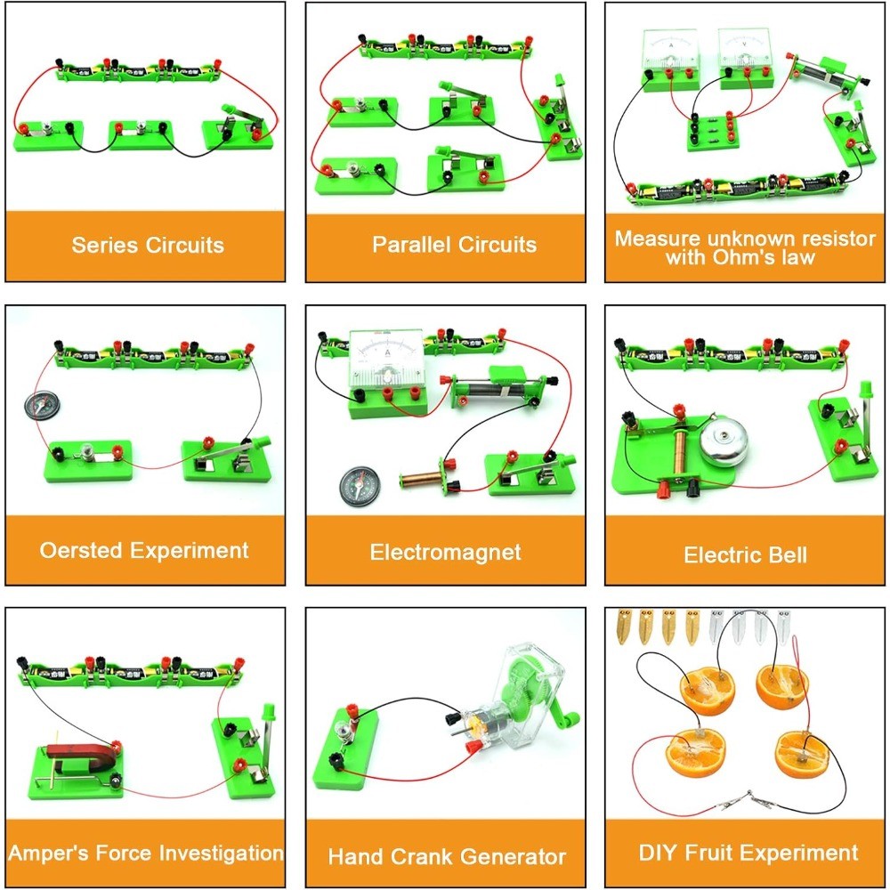 Electricity & Magnetism Physics Experiment Kit for High School Students