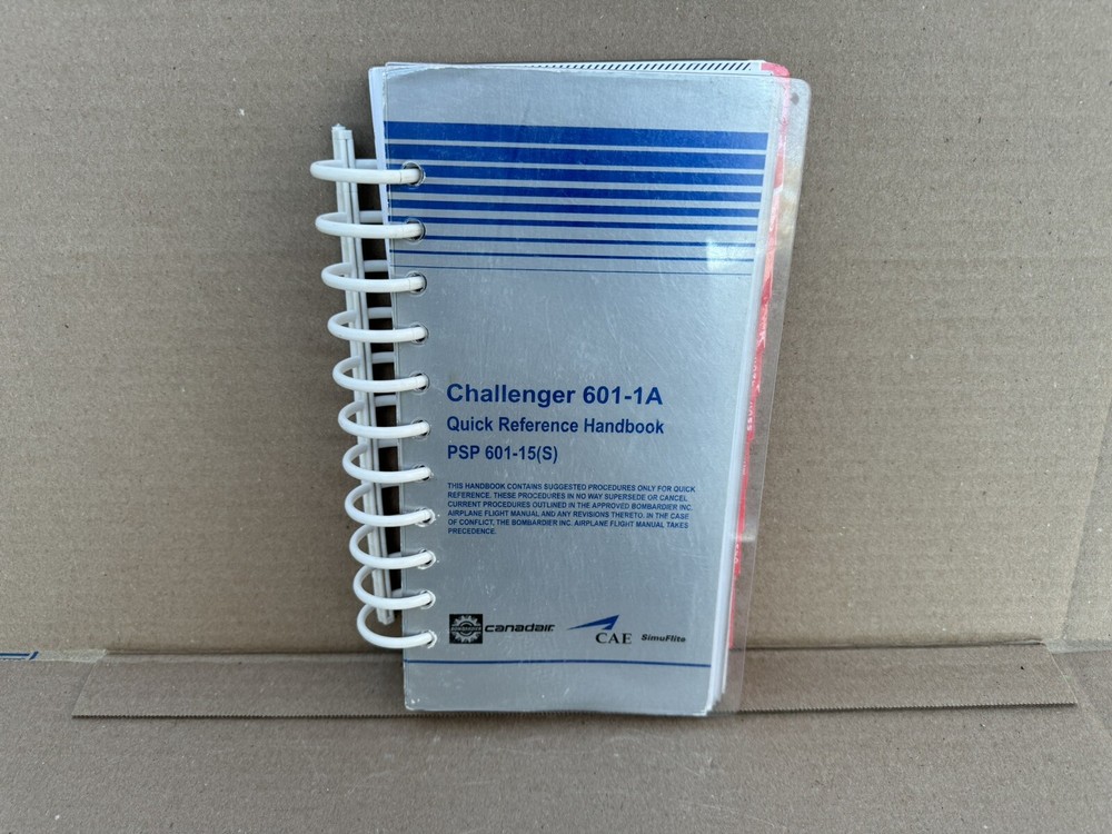 Challenger 601-1A Quick Reference Handbook PSP 601-15(s)