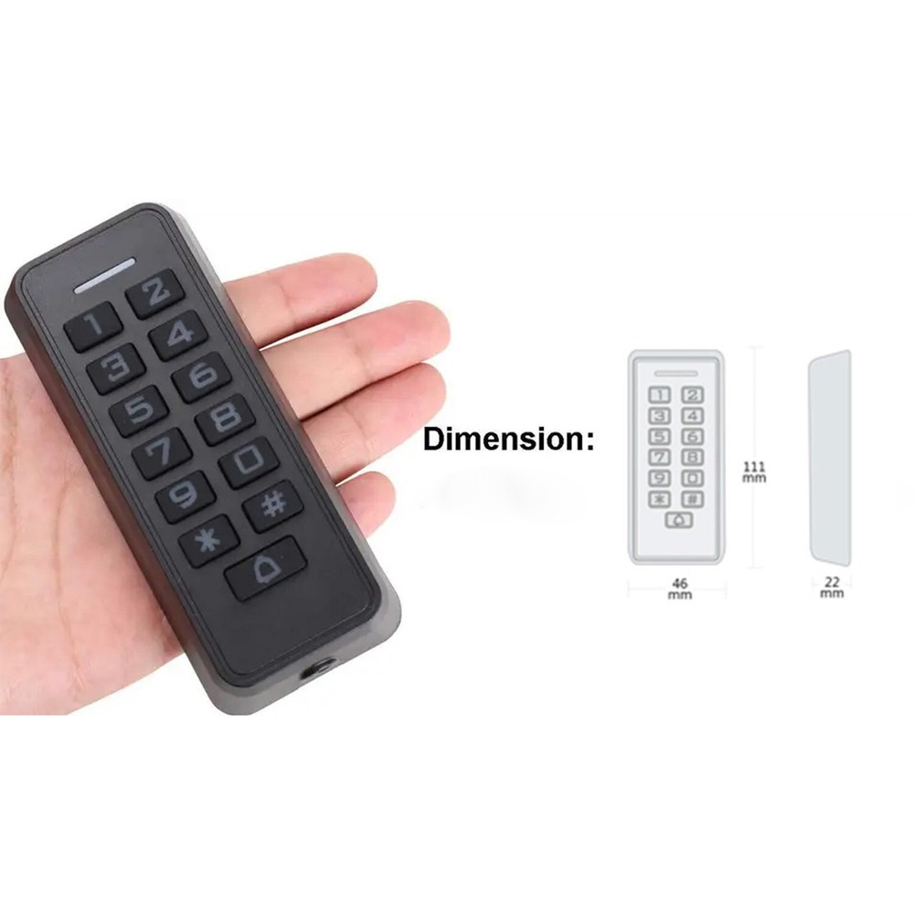 Standalone IP68 Access Control Keypad Card Reader WG26 2000 Users App Control