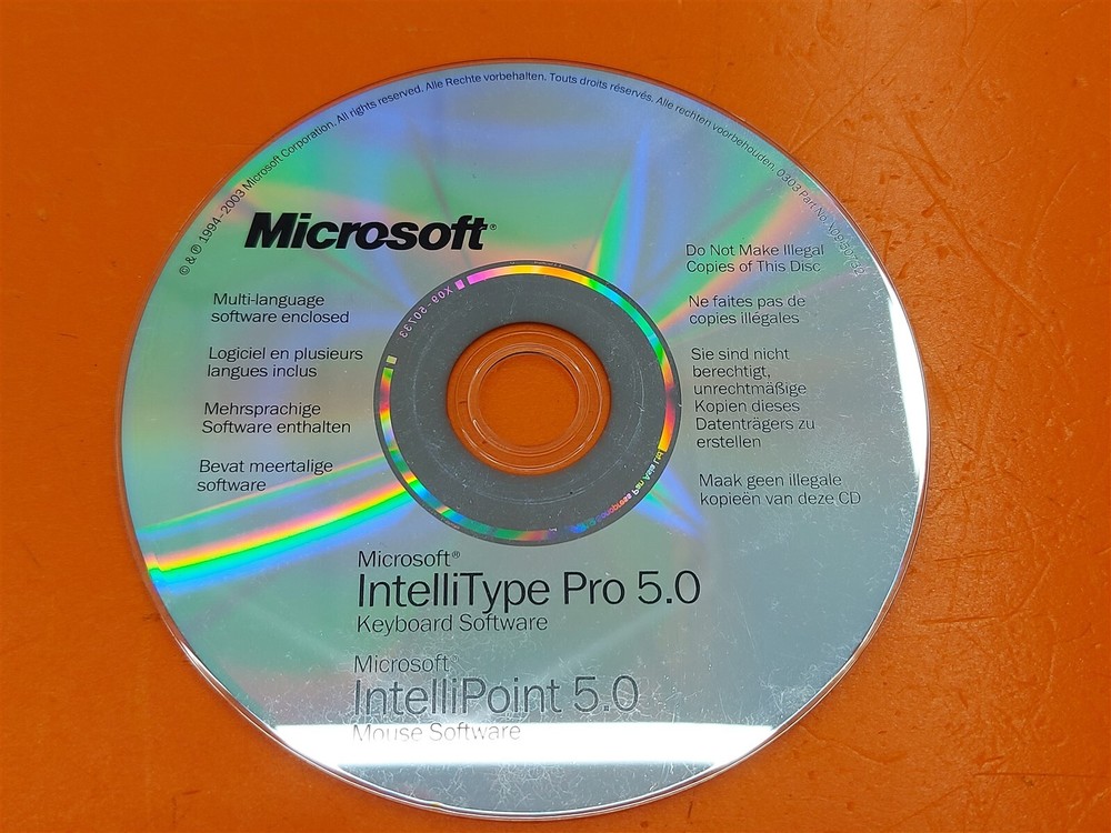 ⭐️⭐️⭐️⭐️⭐️ Microsoft IntelliType IntelliPoint Pro 5.0 Mouse Keyboard CD Disc