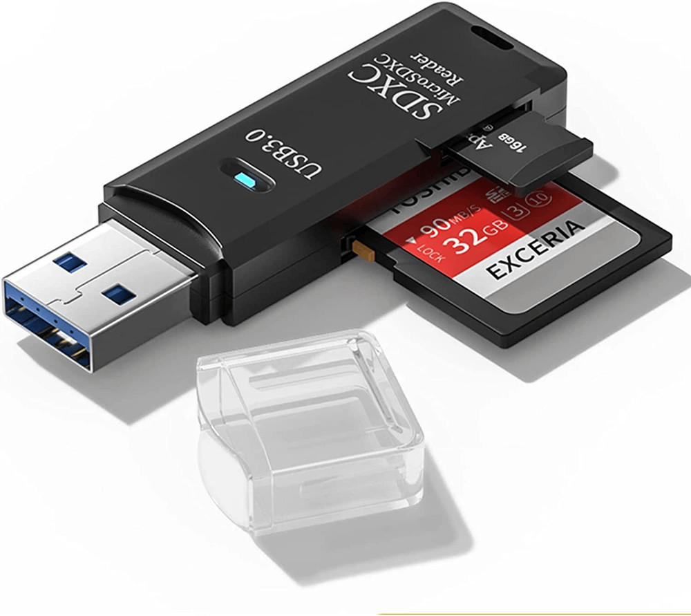 USB3.0 SD Card Reader for PC Micro SD Card to USB Adapter for Camera Memory C