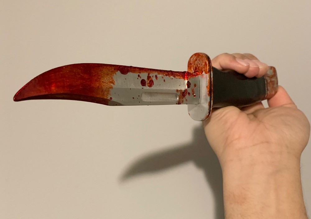 Scream Ghostface knife “Bloody Medium size Version” Steel knife prop