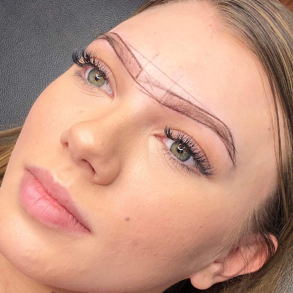 Mapping String – Black Pre-Inked Brow Mapping String for Microblading & PMU –...