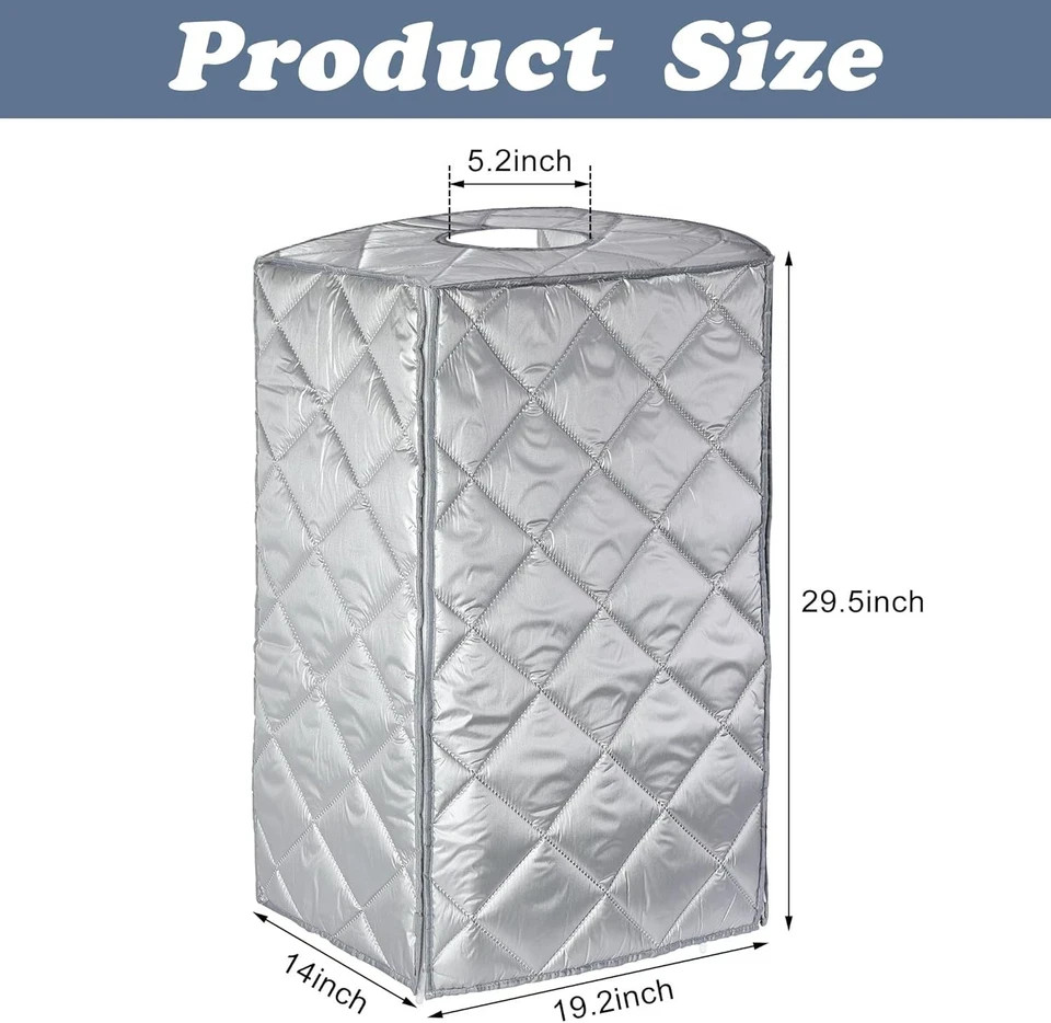 Tankless Water Heater Cover with Zippers,Thickened Water Heater Enclosure Cover,