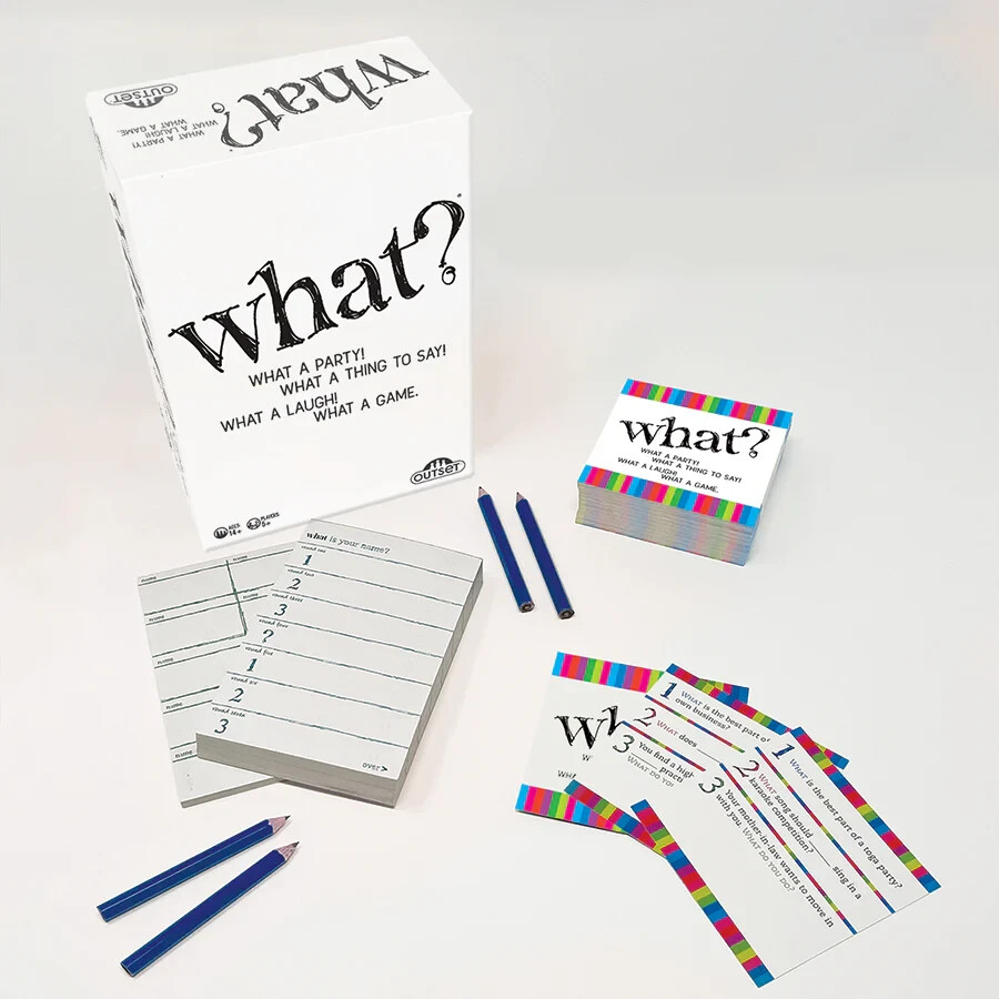What? Party Card Game Outset New