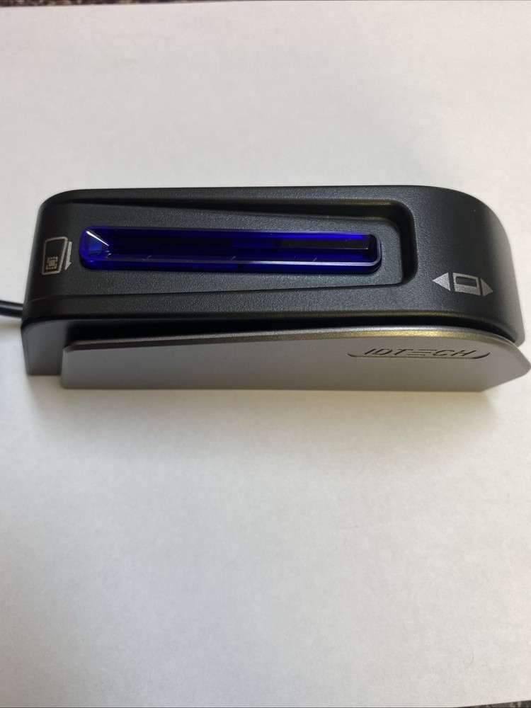 ID Tech Augusta USB HID MSR & EMV Magnetic Swipe Card Reader IDEM-241 Open Box