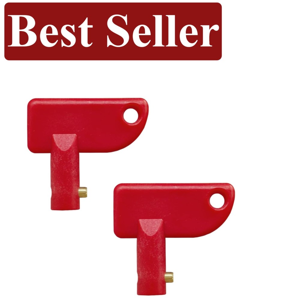 2PCS High-Quality Mini Battery Disconnect Keys for Vehicle Security & Longevity