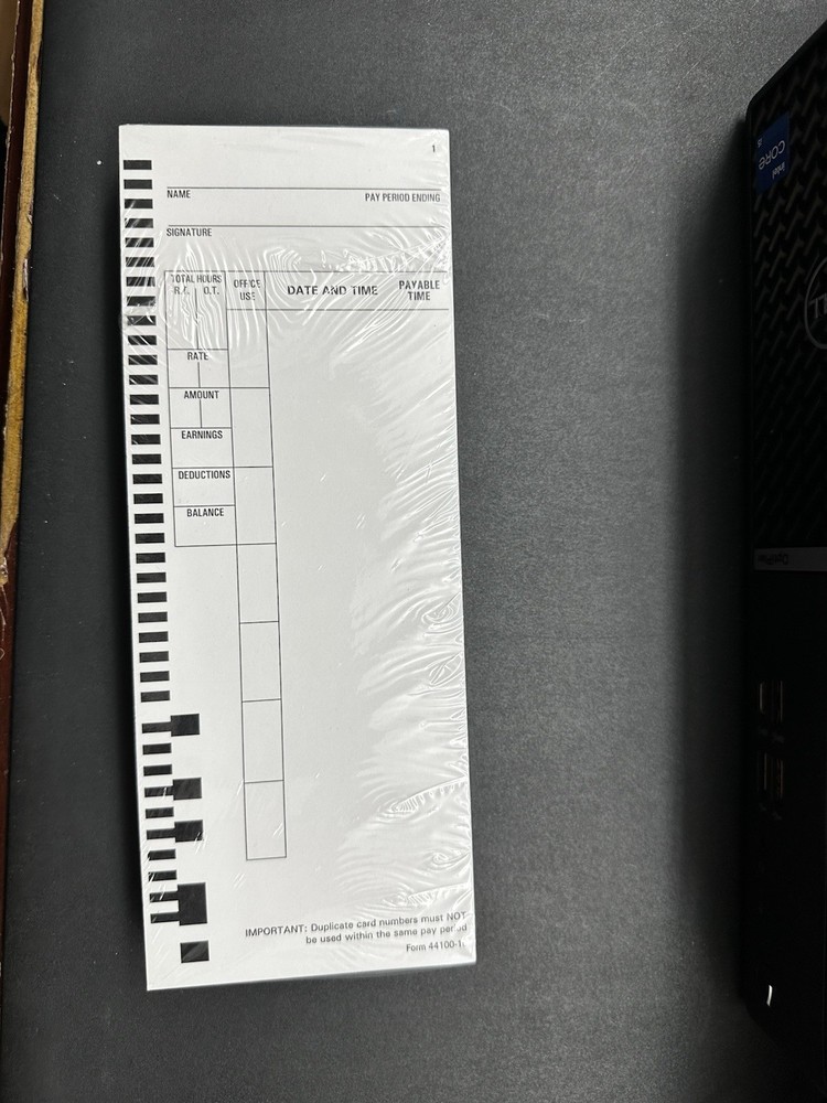 Time Cards / Service Cards