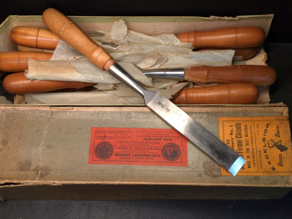 NOS 1" Bucks Bros. Socket Firmer Chisel (1 Chisel)