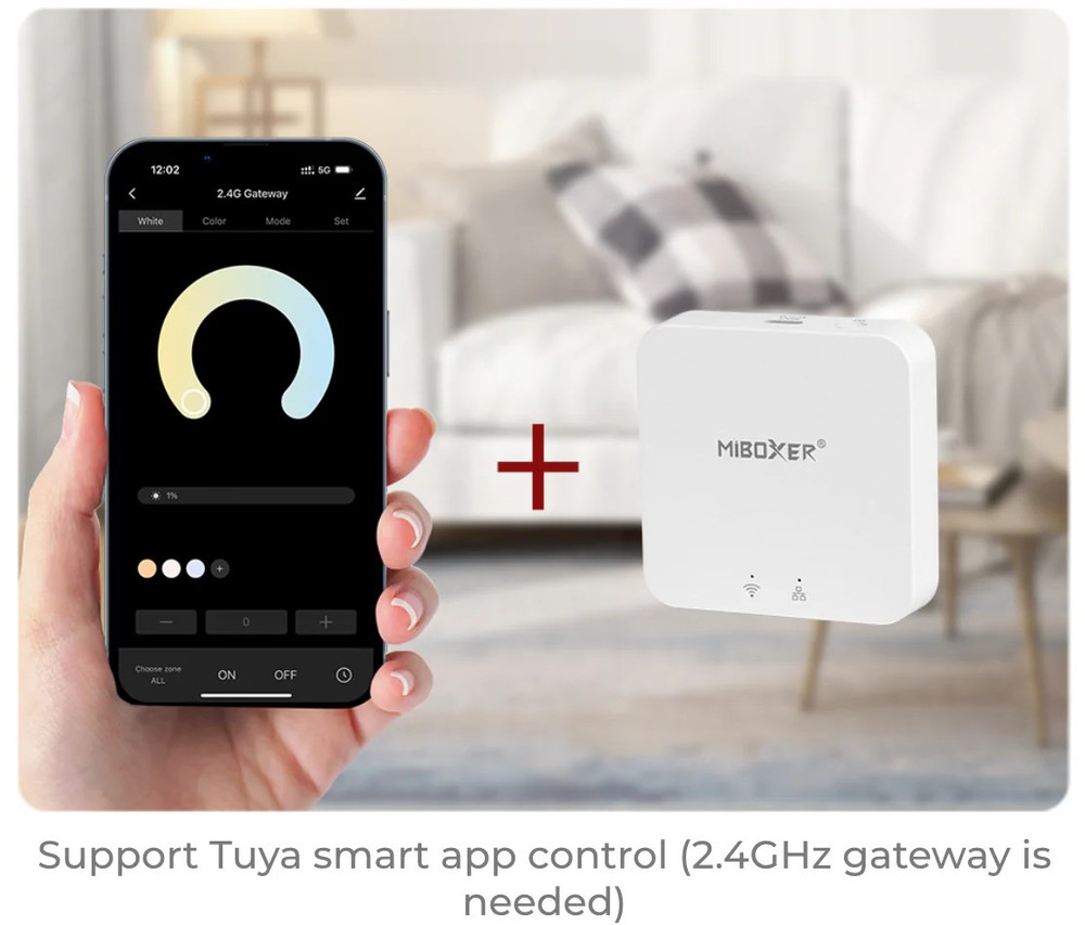 Miboxer SWR Smart Switch 2.4GHz Push Wireless LED Light Controller