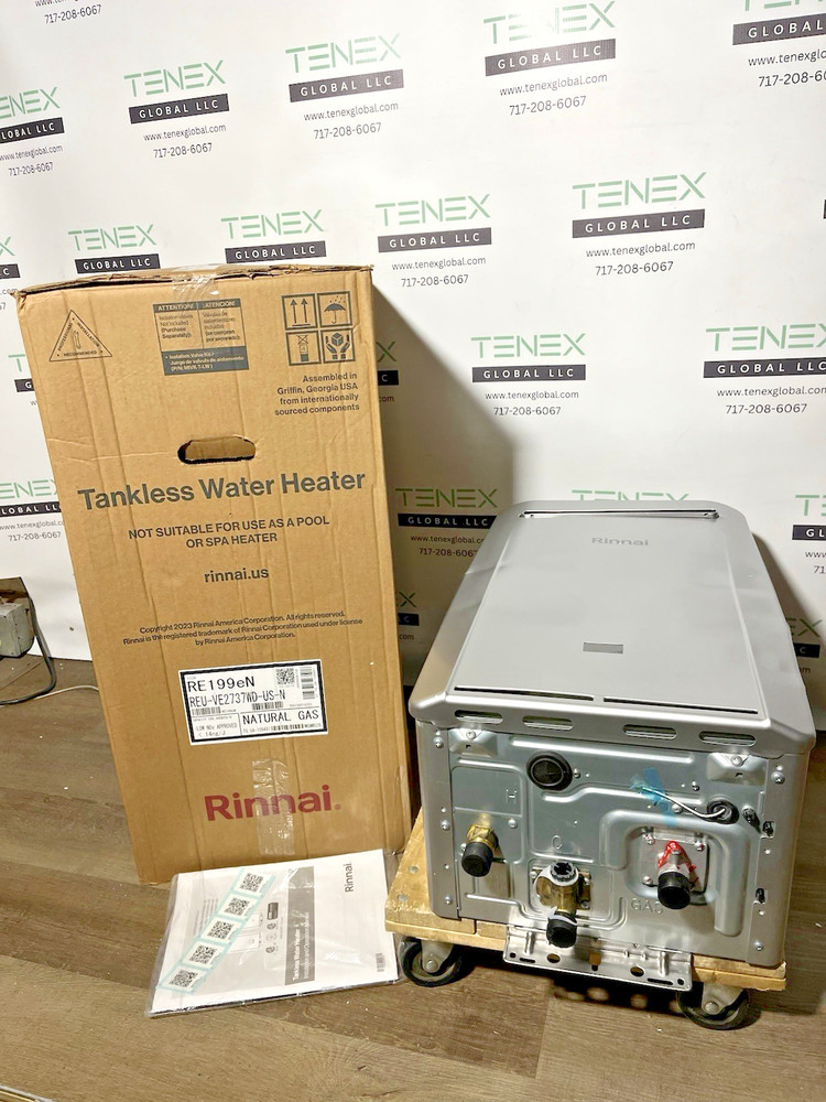Rinnai RE199eN Outdoor Tankless Water Heater 199k BTU Natural Gas (B-13 #1589)