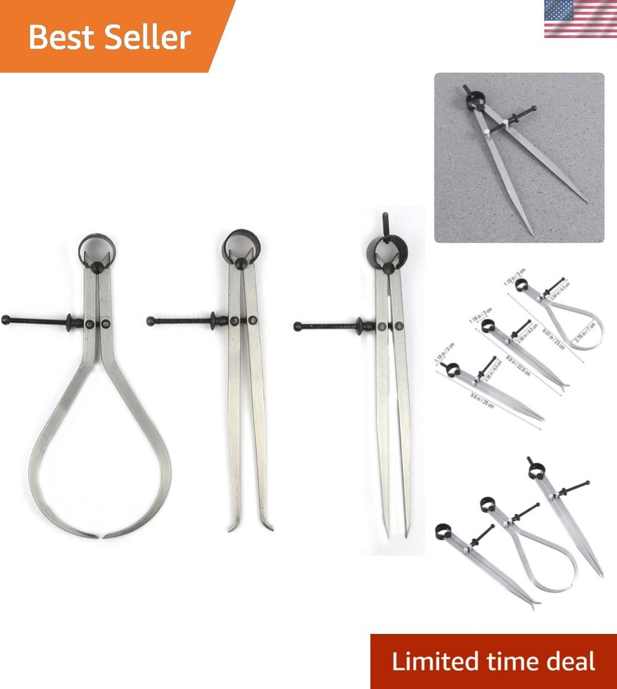 19053C 3 Pieces 8-Inch Spring Caliper / Divider Set