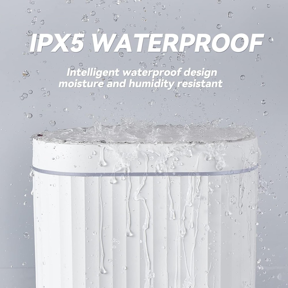 ELPHECO Bathroom Trash can Motion Sensor, Automatic Garbage can, Slim Plastic Sm