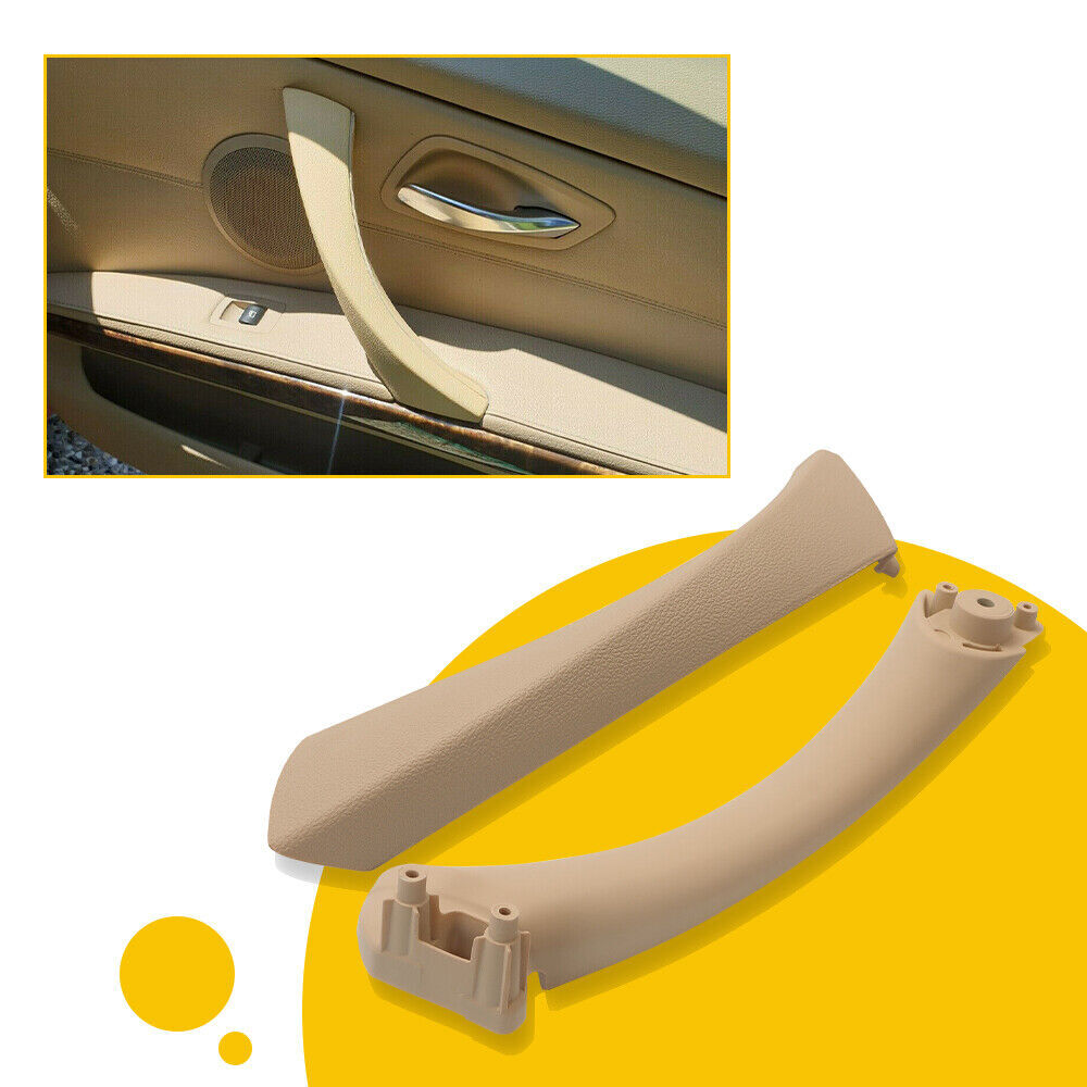 Left Right Outer Inner Door Panel Handle Pull Trim Cover For BMW E90 E91 328i M3