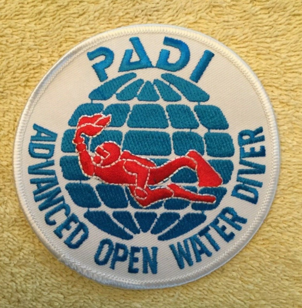 PADI ADVANCED OPEN WATER DIVER SCUBA PATCH - 1 PATCH