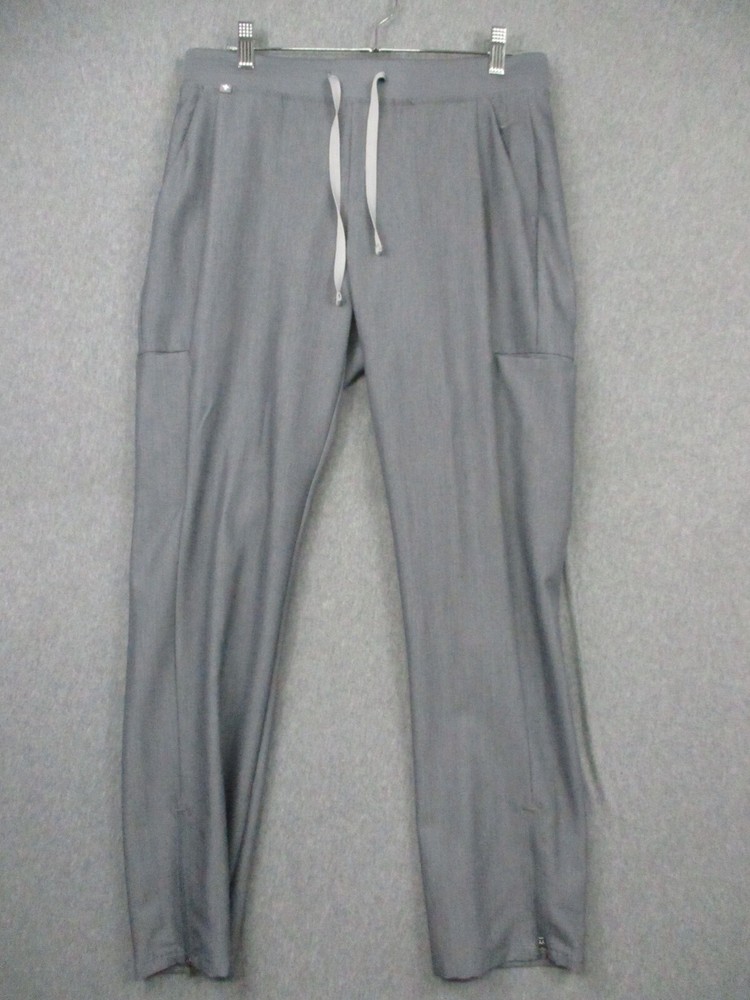 Figs Technical Collection Set Medium Gray Cargo Top Bottoms 2 Piece