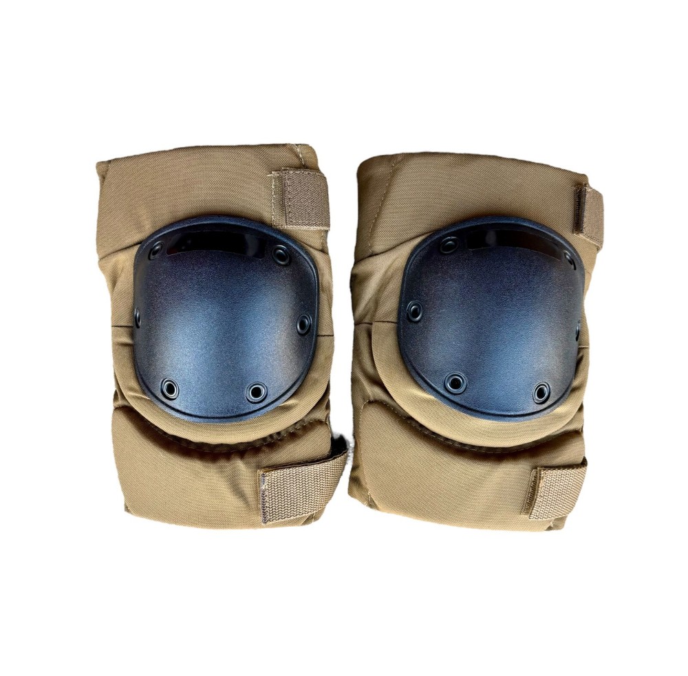 USGI Tactical Knee Pads – Coyote Brown Protective Gear (Mint) Medium Size
