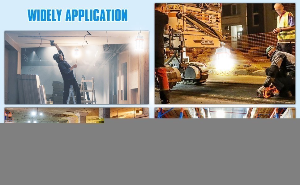 150W LED Temporary Work Light Linkable Constructions Work Shop Lighting -22500LM