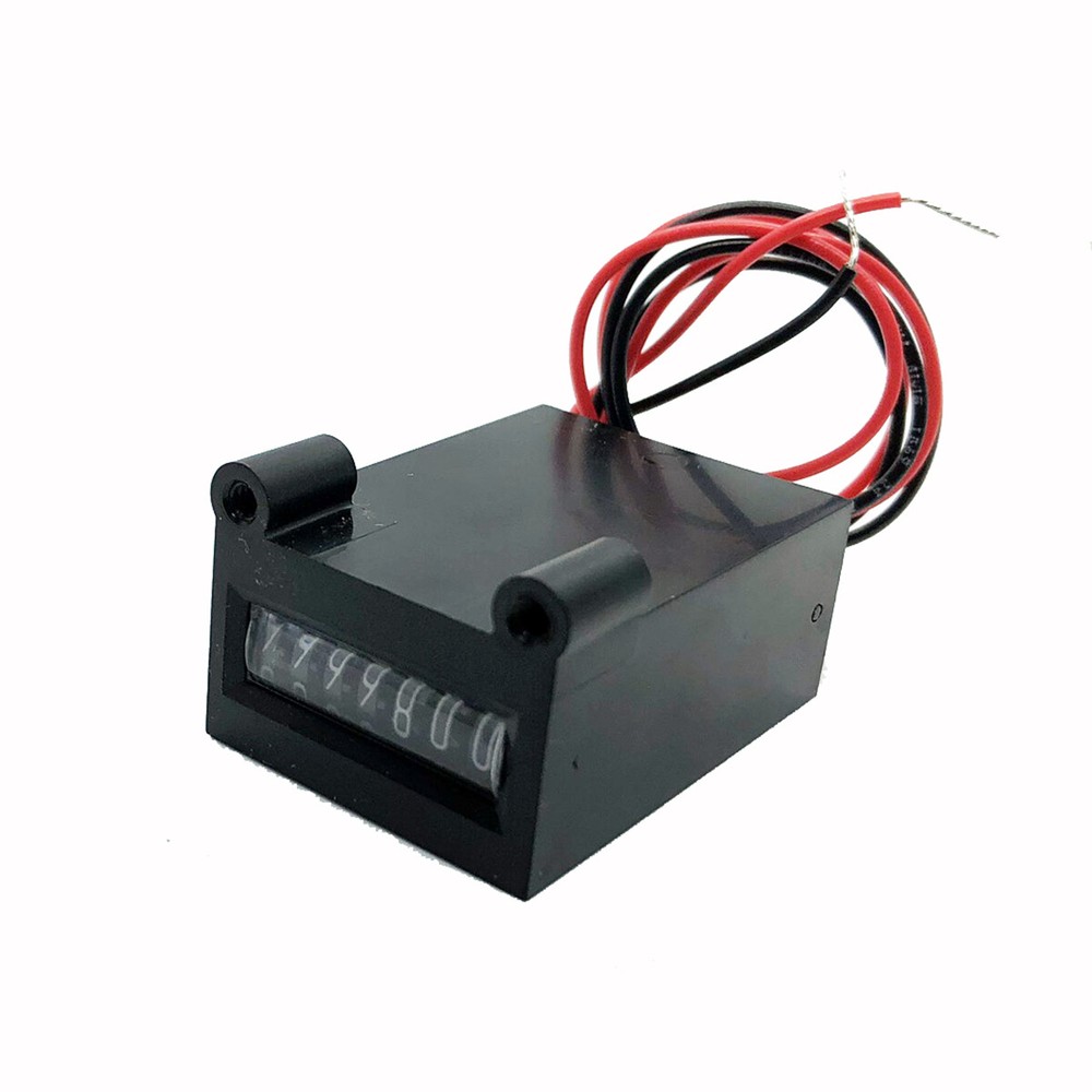 Front Mount Coin Meter with Diode And Connector - 7 Digit