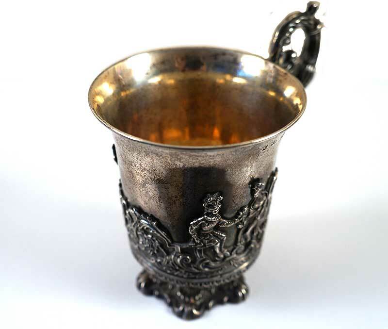 Vintage silver gilt cup