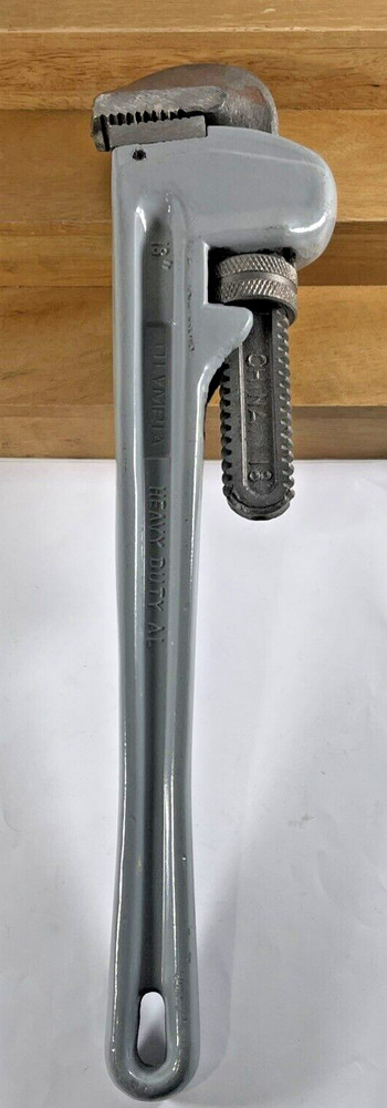 Vintage 18" OLYMPIA Pipe Wrench Heavy Duty  Al