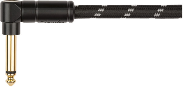 Fender Deluxe Coil Cable, 30', Black Tweed