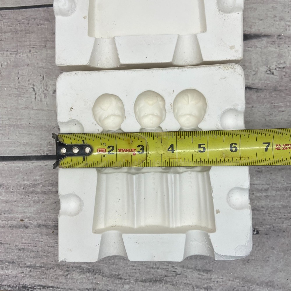 Unbranded Ceramic Casting Mold Three Wise Man Figurine #356